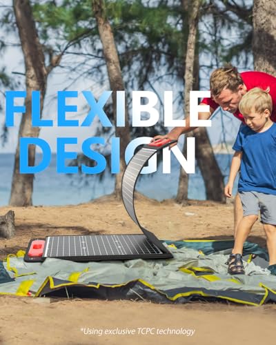 ELECAENTA 200W Portable Solar Panel for Power Station, 25% High Efficiency, Ultra Light with Kickstands, 20V/10A Foldable ETFE Solar Charger for Camping RV Trip Outdoor Home Backup Off Grid - Image 4