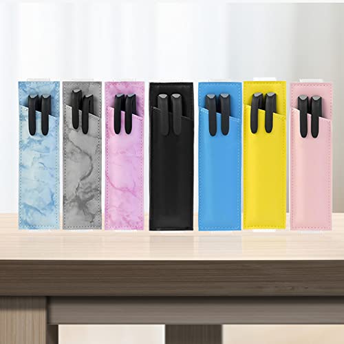 DIYOMR Elastic Rubber Band Leather Pen Sleeve Pouch Pen Case Holder Pens Pocket,Can Hold 1-3 Pens,High Elasticity to Match Different Sizes of Journals,Notebooks,Planners,Books (Black) - Image 2