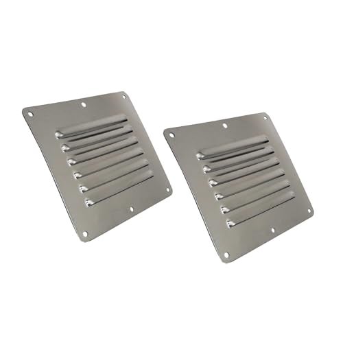 Boat Cabin Vents Louver Grill Cover Ventilation Louver 412 X 5 316 Stainless Steel Stamped Air Venting Panel Cover 2 Pack