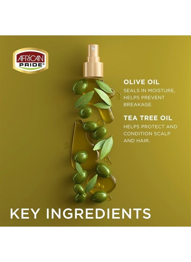 African Pride Olive Miracle Leave-In Conditioner (3 Pack) enriched with olive oil and tea tree to seal in moisture and prevent breakage. 12oz. 