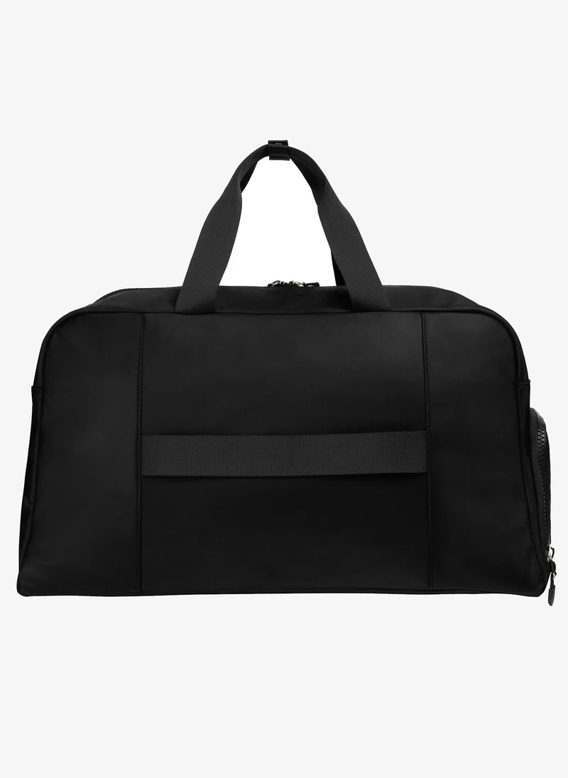 بوليس Police Men's Lewis Duffle Bag with Spacious Travel Design, 100% Polyester Construction & Rugged Polished Finish – Black