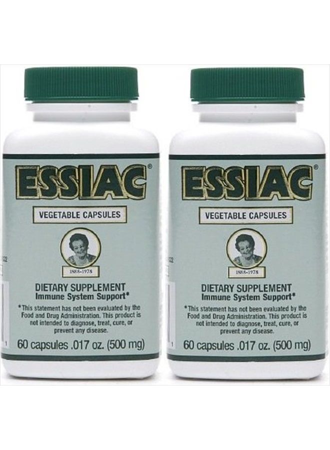 Essiac 500 ملغ، 60 كبسولة نباتية (عبوتان) - Image 1