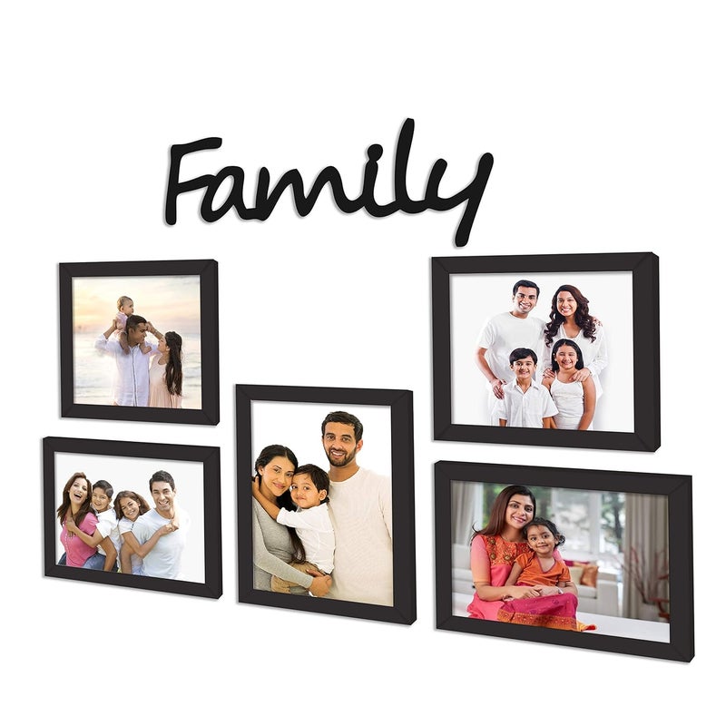 PAPER PLANE DESIGN Family Love Memories Home Photo Frame Collage Set For Home Decor (FAMILY) - Image 3