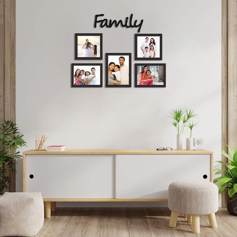 PAPER PLANE DESIGN Family Love Memories Home Photo Frame Collage Set For Home Decor (FAMILY) - Image 4