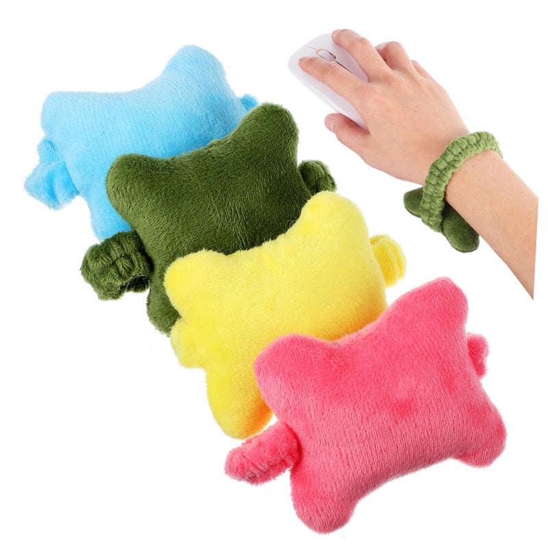 4 Pcs Small Mouse Wrist Rests with Elastic Band Comfortable Support Cushions for Office Laptop Computer Work Gaming Relief - Image 2