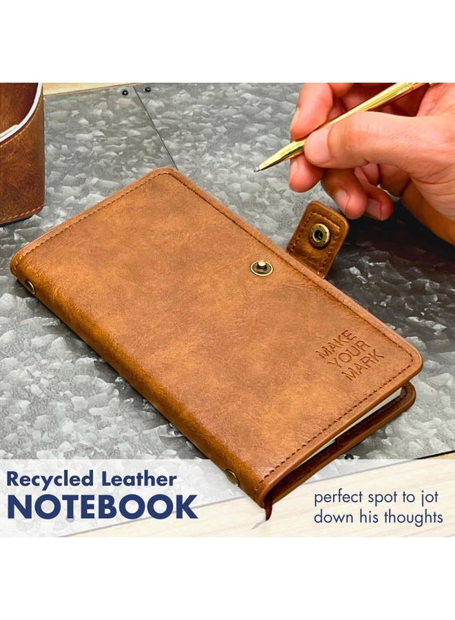 Boxzie Happy Birthday Box for Men | Birthday Gifts for Men Leather Organizers Notebook Socks Soap Multi Tool | Mens Birthday Gift Ideas are Unique Thoughtful Presents for Him Guys Dad Brother Son Husband - Image 5