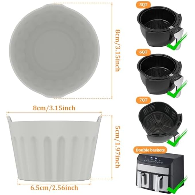 SWIUKPHE Air Fryer Egg Mold Reusable Nonstick Egg Bites Pan Alternative Egg Boiler Mold Cup9Pcs - Image 4