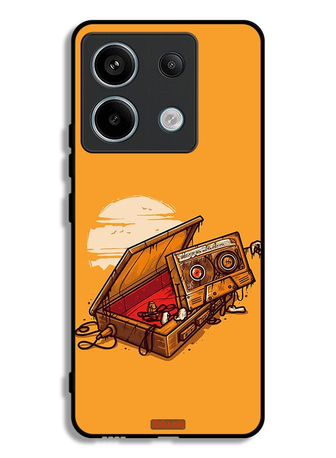 Tolwak Xiaomi Redmi Note 13 Pro Protective Case Cover Cassette And Tape Art - Image 1