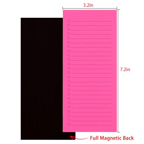 FLIPPED 6 Pack Magnetic Notepads, Notepads Grocery List Magnet Pad for Fridge,Full Magnet Back Design Notepad for Grocery Lists, Shopping Lists, to-Do Lists(240 Sheets) - Image 3