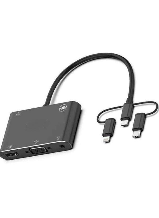 Generic ADAPTER 5in1 To HDTV/VGA/AV ADAPTER Mobile HD Screen Player Support Audio S and Android system  - Image 2