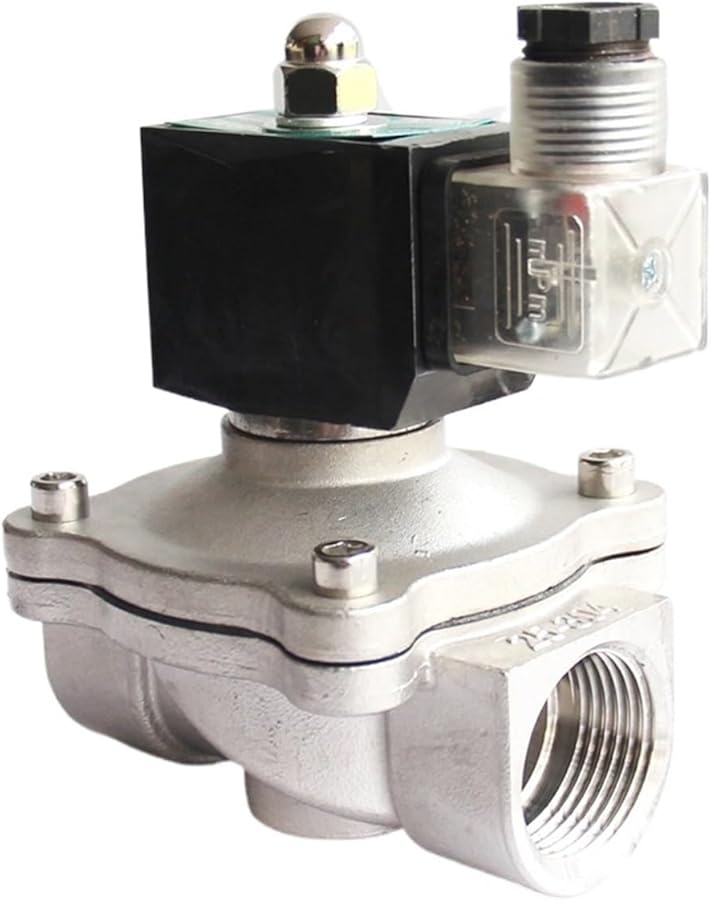 1 Inch 12V DC Stainless Steel 304 IP65 High Temperature Normally Closed Solenoid Valve - Image 3