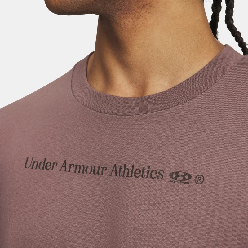 Under Armour Brown Men's Running Shoe Heavyweight T-Shirt for Men | Best Price UAE