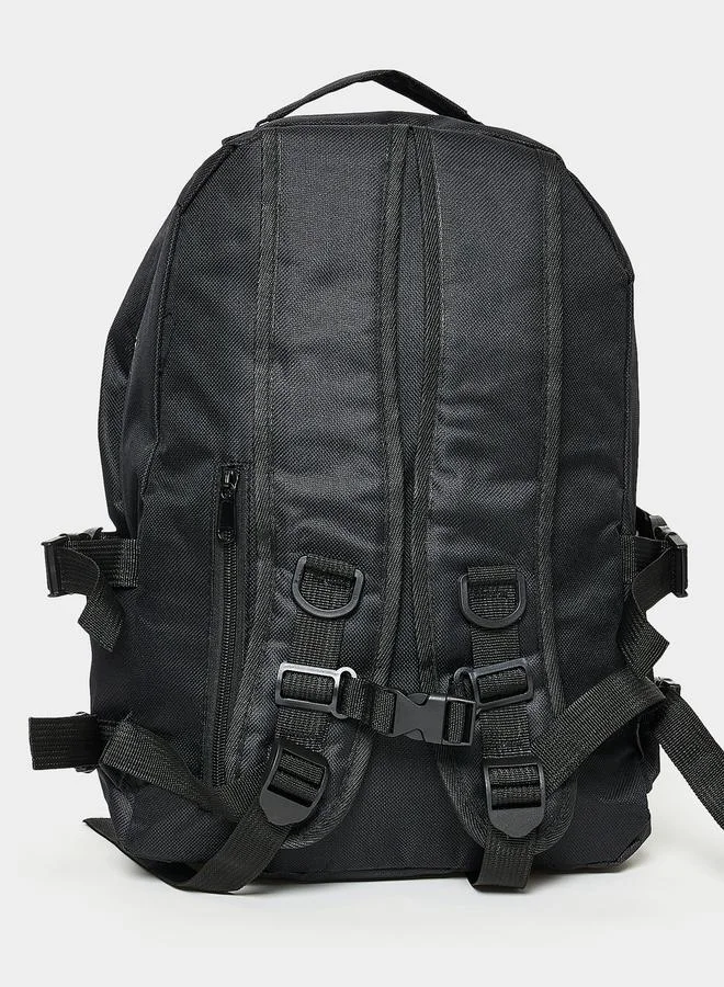 ستايلي Buckle Detail Solid Backpack