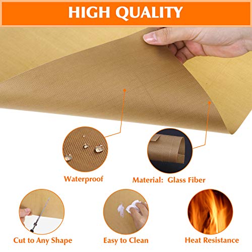 selizo Teflon Sheet for Heat Press, 15 Pack Selizo Heat Transfer Cover Paper Heat Resistant Transfer Protector Sheets for Cricut Iron HTV Vinyl, Sublimation, Baking and Craft - Image 3