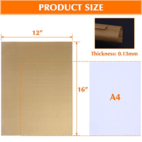 selizo Teflon Sheet for Heat Press, 15 Pack Selizo Heat Transfer Cover Paper Heat Resistant Transfer Protector Sheets for Cricut Iron HTV Vinyl, Sublimation, Baking and Craft - Image 4