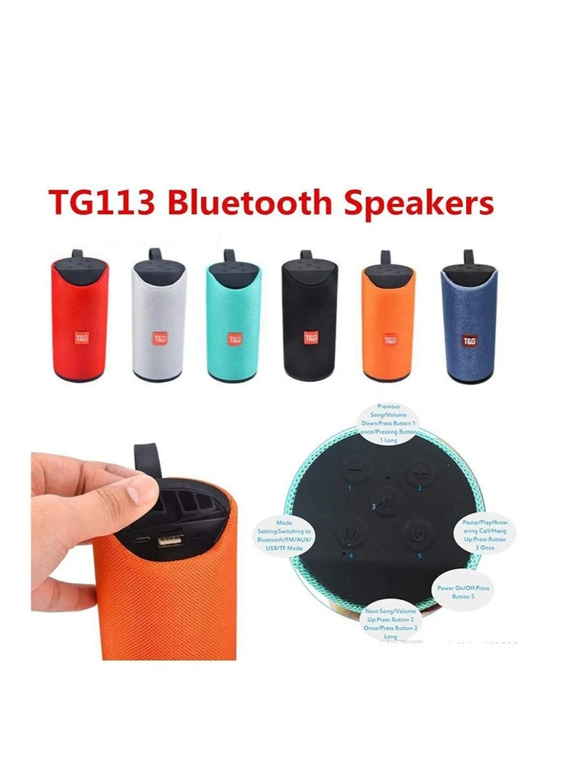 Generic Portable Bluetooth Speaker GT-113 with FM And Micro-SD Card Slot for All Smartphones  - Image 3