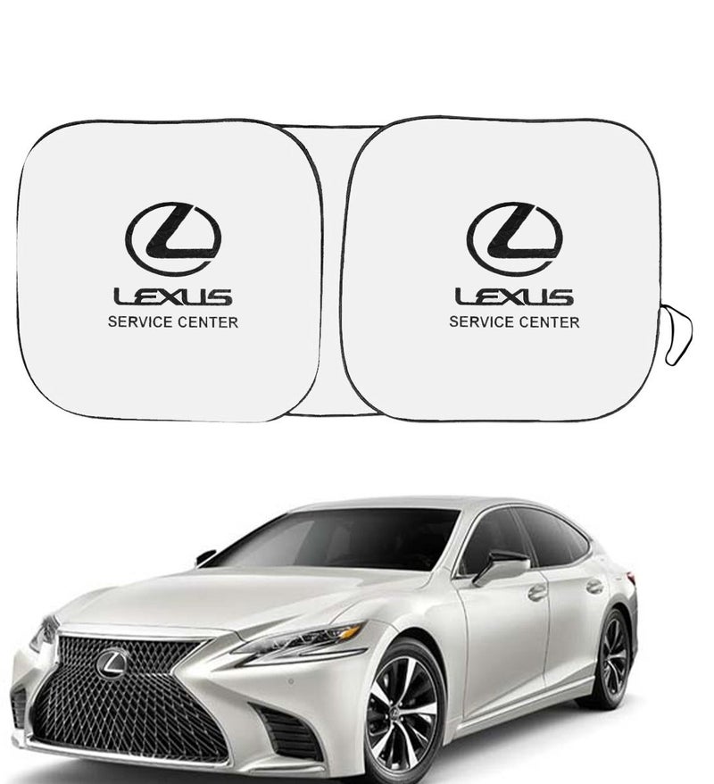 LEXUS Foldable Car Windshield Sunshade UV Protection Reflective Sun Shade Heat Insulation Front Window Sun Visor Cover Foldable Compact Car Sunshade for Cars SUV Universal Fit Interior Protection - Image 2