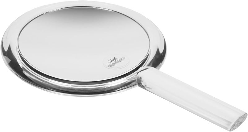 Fantasia Elegant Travel Mirror with Handle with Removable Stand DoubleSided Normal 10x Magnification Length 26cm with Handle
