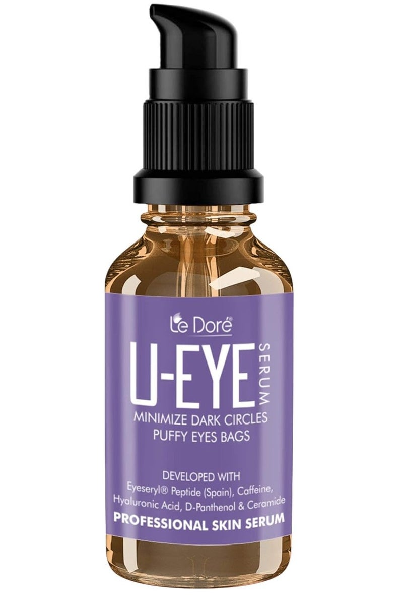 Le Dore Eye Under Eye Serum With Eyeseryl Peptides Caffeine Hyaluronic Acid Veg Ceramide Coffee Seed Extract 15ml - Image 1