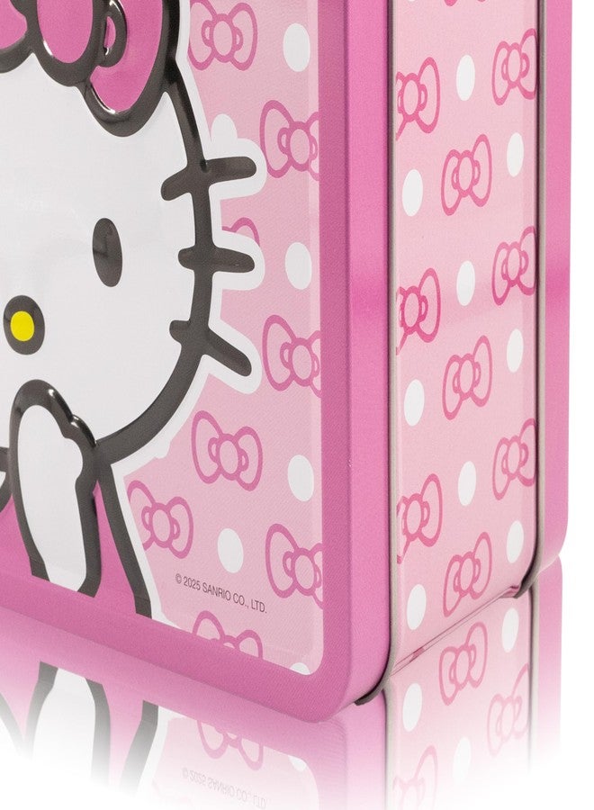 فاست فوروورد صندوق غداء هيلو كيتي من سانريو للأطفال | حقيبة غداء معدنية هيلو كيتي للبنات، للجنسين | صندوق تخزين معدني للغداء، صندوق وجبات خفيفة للأطفال الصغار، ملحق لحقيبة الكتب | للأعمار من 3 سنوات فما فوق - Image 4