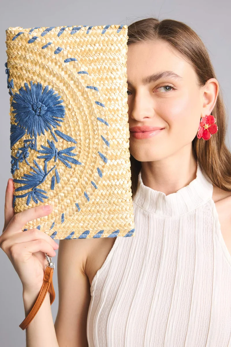 ديفاكتو Woman Straw Shoulder Bag