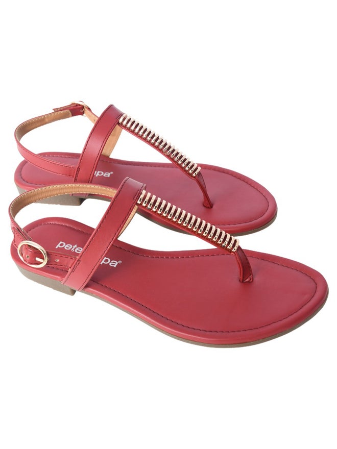 Peterpapa Embellished Strap Sandals with Buckle - Image 1