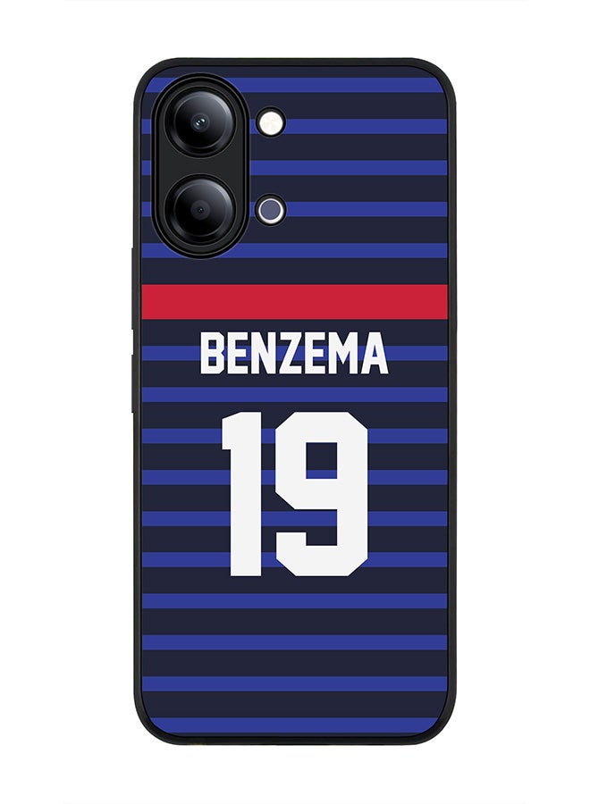 Stylizedd For vivo Y21 / Y11 Case,Slim fit Camera Protection, Shockproof Thin Phone cover  - Football - France,  Benzema - Image 1