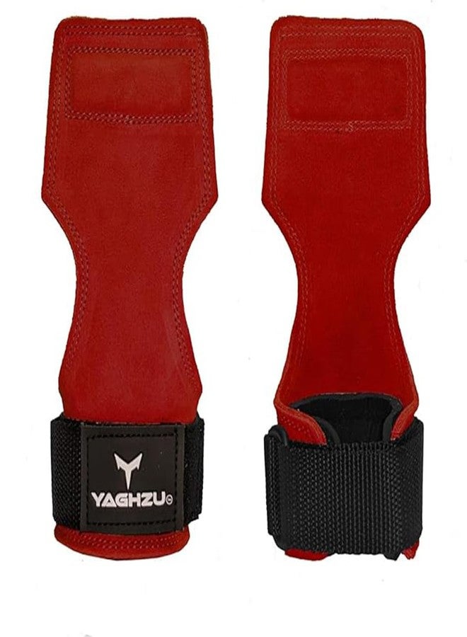 YAGHZU Weight Lifting Grips with Wrist Straps - Non Slip Lifting Straps for Weightlifting, Deadlifting, Powerlifting and Pull Ups, Padded Weight Lifting Gloves with Deadlift Straps for Women and Men - Image 1