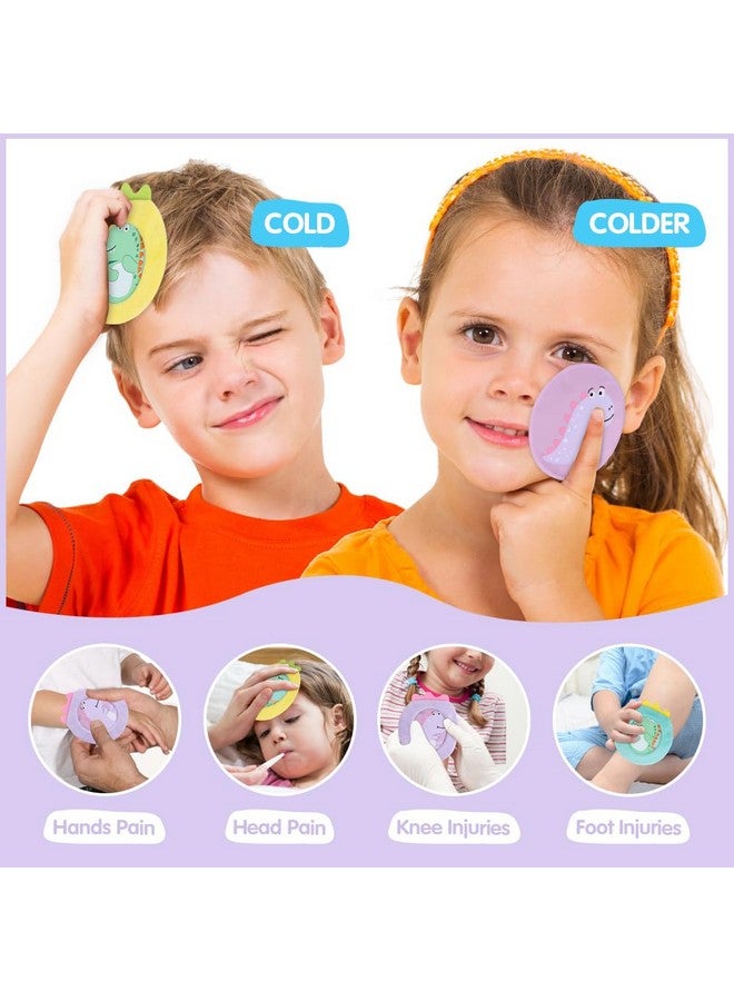 Hilph Kids Ice Packs for Boo Boos, Reusable Toddler Gel Hot Cold Pack with Cover for Pain Relief, Cute Animal Dinosaur Ice Pack Hot Cold Therapy for Kid Bump, Bruise, First Aid (3 Packs) - Image 5