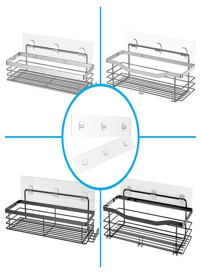 Orimade 2 Pack Shower Caddy Adhesive Replacement Sticky Wall Adhesives, 11.81 x 2.75'' (7x30cm) Pad Hook Strip Waterproof Rustproof Bathroom Organizer Shelves, Kitchen Racks Storage - Image 3