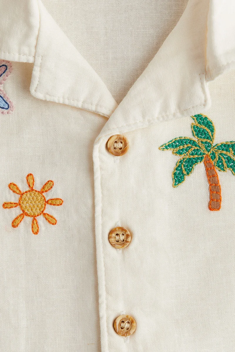 H&M Linen-blend resort shirt