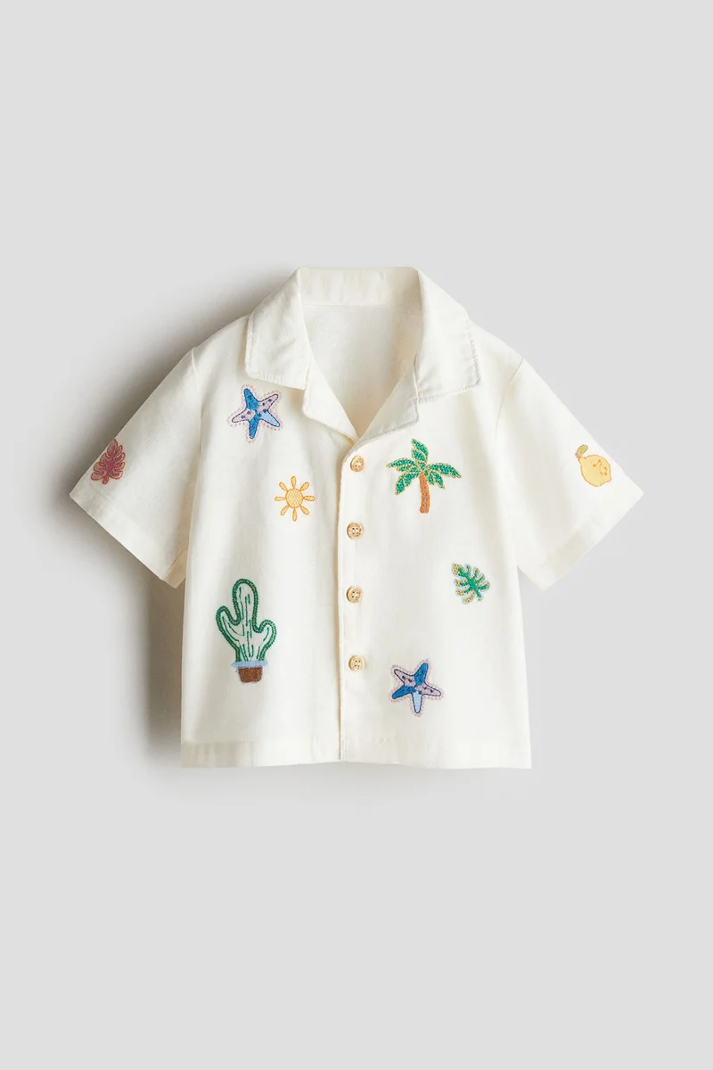 H&M Linen-blend resort shirt