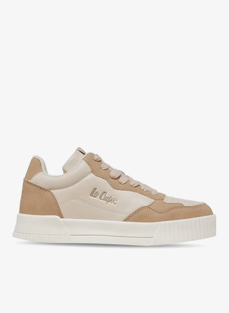 Lee Cooper Women's Logo Detail Sneakers with Lace-Up Closure