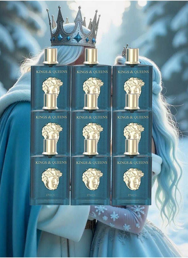 AMARAN 9 Pieces Kings And Queens Ethos Perfume For Unisex 100ml EDP  - Image 1