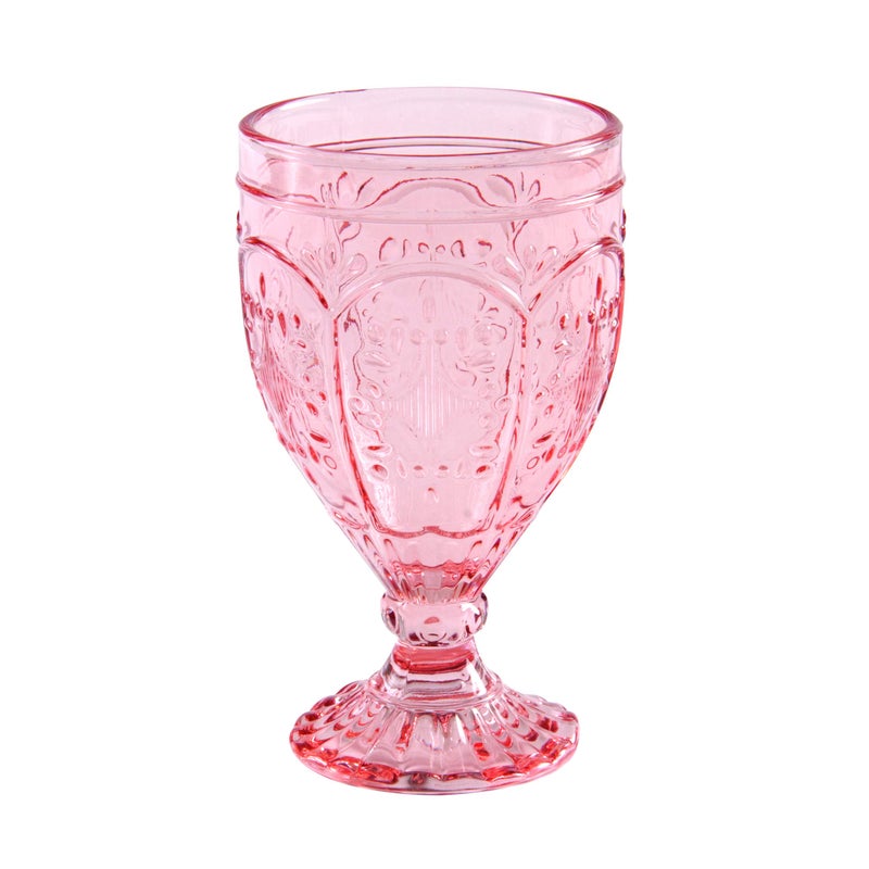 Fitz & Floyd Fitz and Floyd Trestle Goblet, 4 Count (Pack of 1), Blush - Image 2