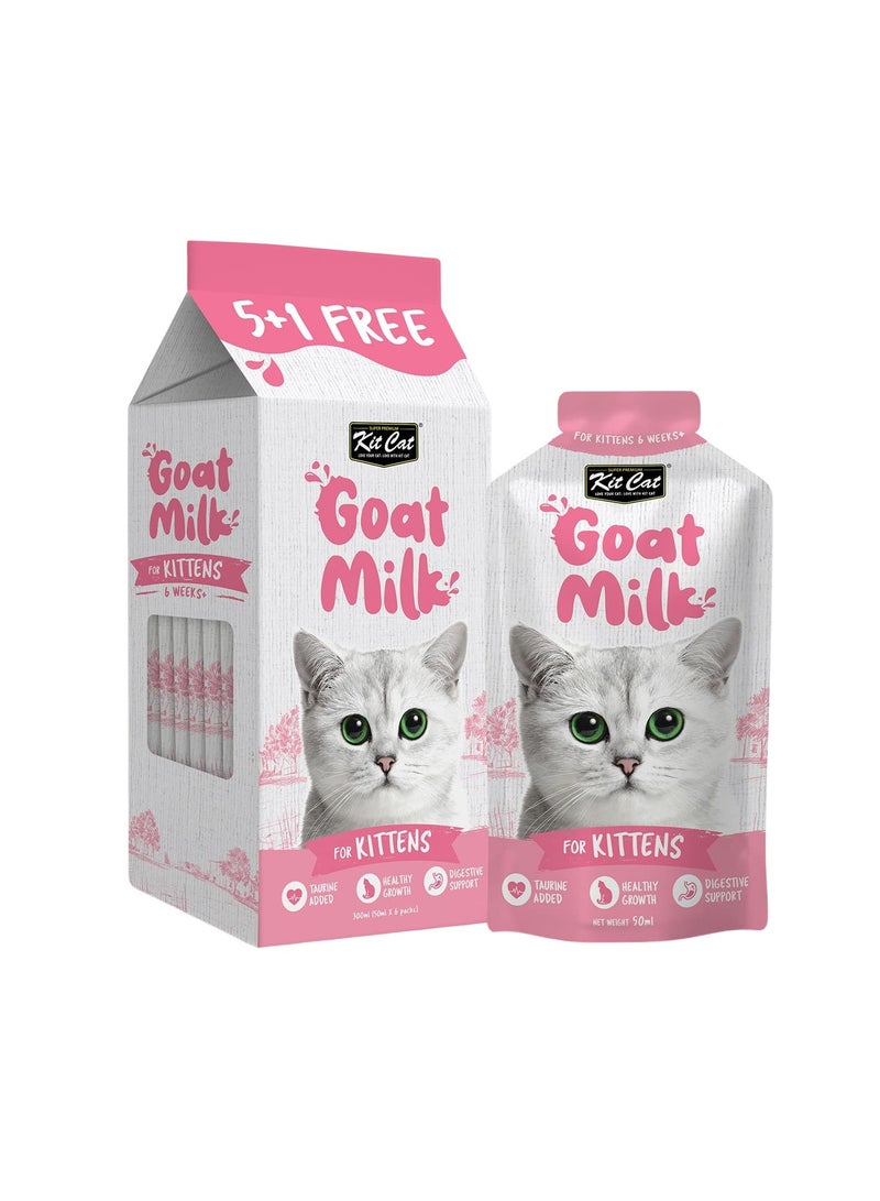 Kit Cat Goat Milk For Kittens 6 x 50ml - Image 1