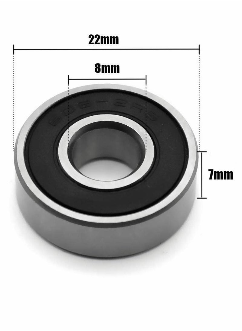 Excefore - Ball Bearing, 10 Pcs 608-2RS Industrial Bearings - Image 1