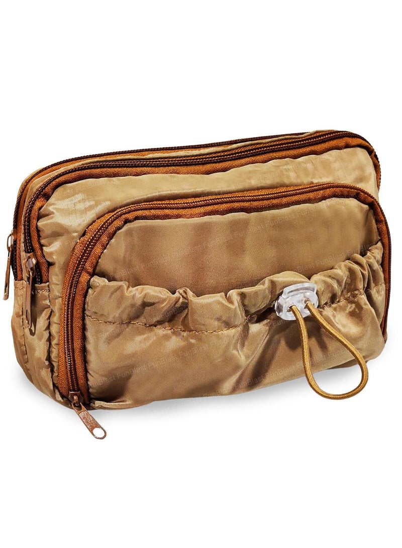 FunBlast Pencil Pouch for Girls – Multiple Compartment Zipper Pouch with Drawstring Pocket, Aesthetic Pouch for Girls, Kawaii Pencil Case, Cute Pouches for Girls - Image 1