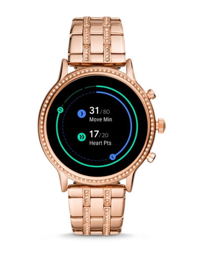 miYou Stainless Steel Bluetooth Calling Long Battery Life Women Smartwatch Rose Gold  - Image 4