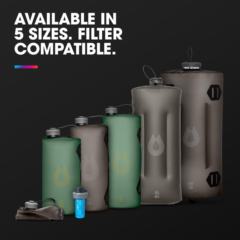 HydraPak Seeker - Collapsible Camping Water Storage (2L, 3L, 4L, 6L, 10L) - BPA u0026 PVC Free, Hydration Reservoir Bag, Leak Proof - Image 5