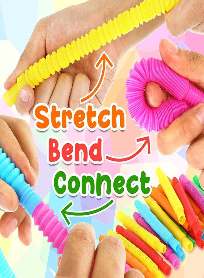 MaxxIc Laboratories Pop Tube 10pc Toys for Kids Pop it Music Pipe Stress Anxiety Relief Sensory Bendable Stimming Toy Adjustable Toy Multicolored (10) - Image 5