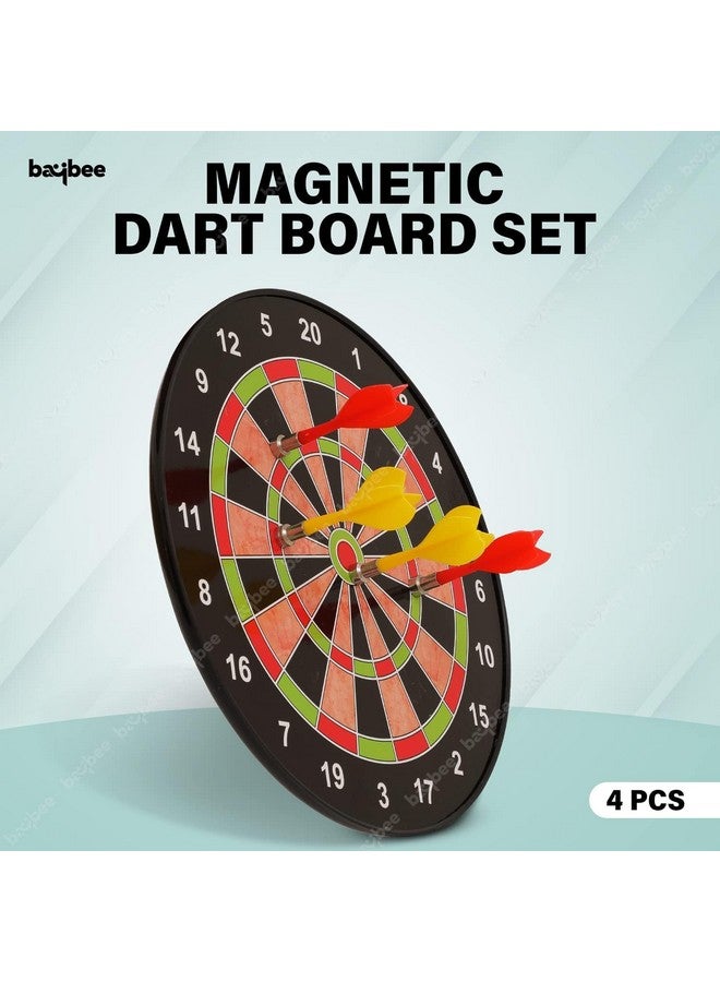 بيبي لوحة رمي السهام المغناطيسية من بايبي للأطفال والكبار مع 4 سهام غير مدببة، ألعاب لوحية رمي السهام المغناطيسية الداخلية والخارجية للأطفال، لعبة مونوبولي للأطفال من سن 3 سنوات فما فوق، مقاس 28.5 سم - Image 2