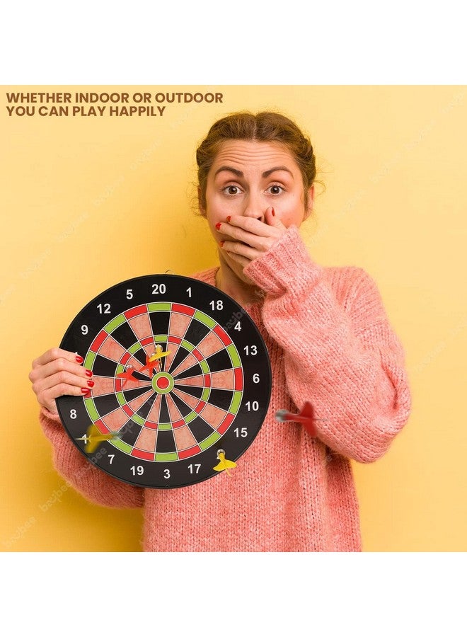بيبي لوحة رمي السهام المغناطيسية من بايبي للأطفال والكبار مع 4 سهام غير مدببة، ألعاب لوحية رمي السهام المغناطيسية الداخلية والخارجية للأطفال، لعبة مونوبولي للأطفال من سن 3 سنوات فما فوق، مقاس 28.5 سم - Image 3