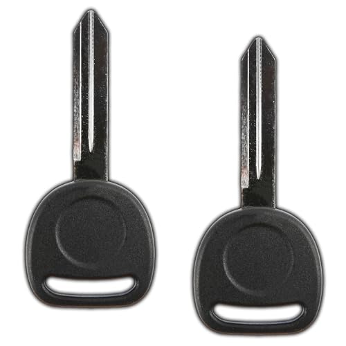 KeylessOption Uncut Blank Ignition Car Key Blade Master Keyblank Plastic Head for B102, B102-P (Pack of 2) - Image 1