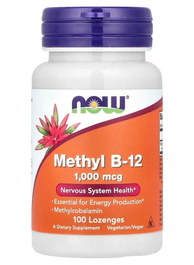 now ميثيل ب-12 1000 ميكروغرام 100 لوذنجات