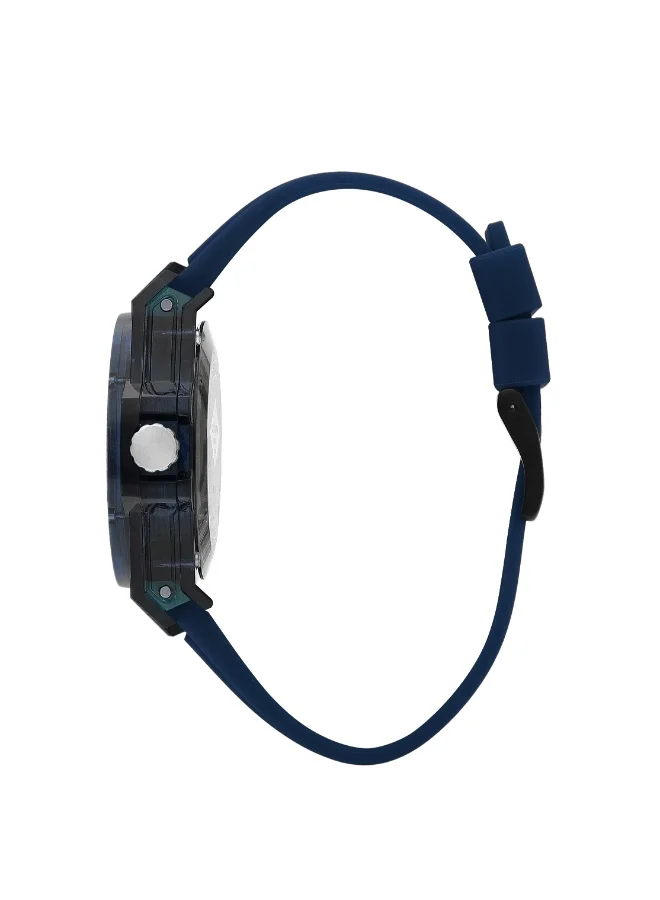 Lee Cooper Men's Silicone Multi Function Watch LC07975.399 - 44 mm