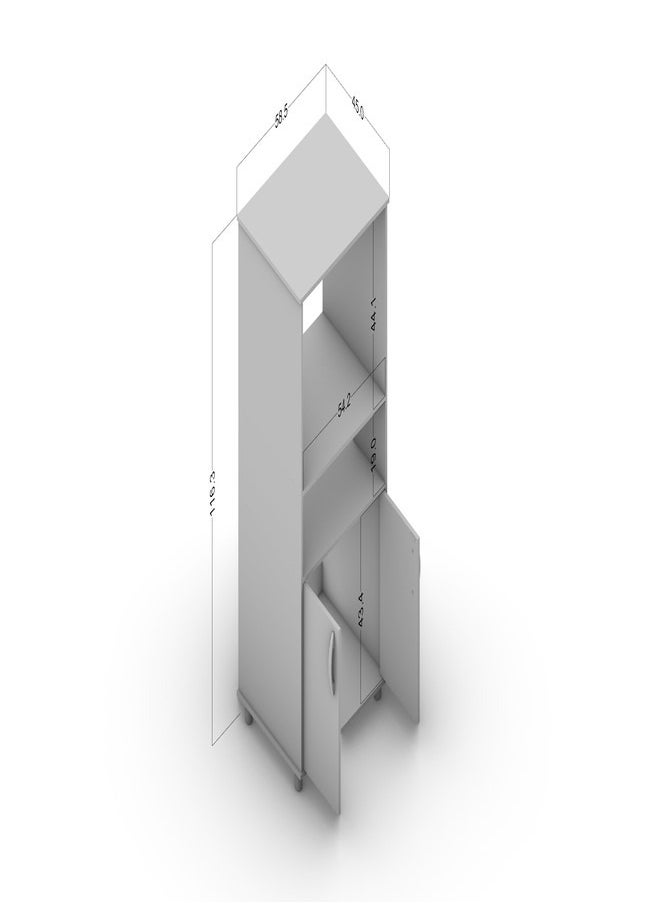 Cabinet a multi purpose 3drawers layer and 1 storage white Color 116.3x58.5x45 cm