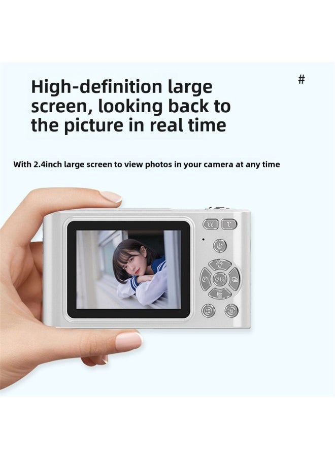 H15 HD Mini Student Digital Camera Can Take Pictures And Video Small SLR Integrated Camera-Color:Gold 32G Memory Card Reader  - Image 5
