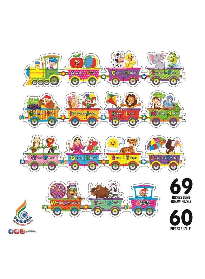 راتاناز لغز قطار أرضي تعليمي عملاق من راتنا أبجدية إكسبريس للأطفال من عمر سنتين فما فوق - Image 3