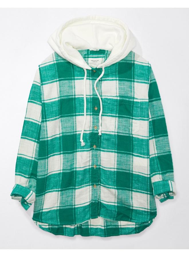 American Eagle Checked Hoodie - Image 3